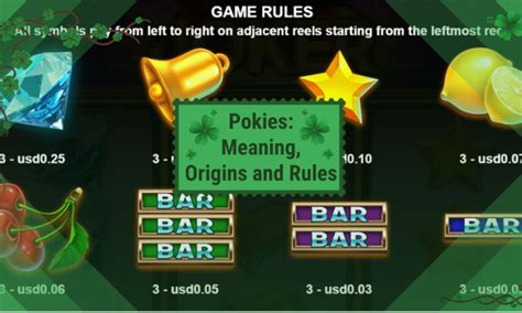 define pokies|pokies meaning in english.